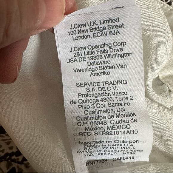 J Crew Pleated Midi Skirt AL202 Black Cream Snakeskin Python Animal Print Size 0 - Picture 13 of 15